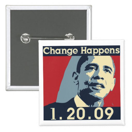 Obama Change Happens Button