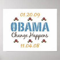 Obama Change Happens Poster
