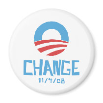Obama Change Fridge Magnets