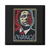 Obama Change Fridge Magnet