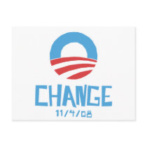 Obama Change Post Card