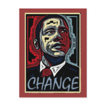 Obama Change Post Cards