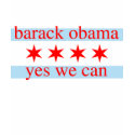 Obama Chicago Flag t shirts