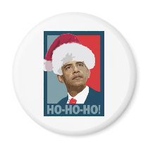 Obama Christmas Ho Ho Ho Magnets