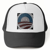Obama Circle Trucker Hats