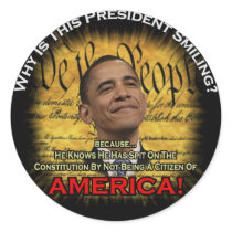 Obama Citizenship Questionable Sticker
