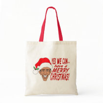 Obama Claus Tote Bags
