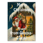 Obama Claus, Funny Barack Obama Santa Claus Card