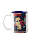 Obama Clock Mug - Indigo
