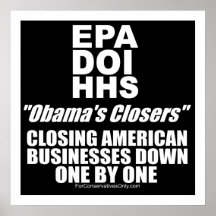 Obama Closing Business - One by One Print