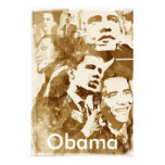 Obama Collage 2 poster (vintage colour) by akamund