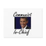 OBAMA COMMUNIST IN CHIEF POSTCARD