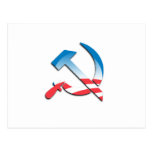 Obama Communist Symbol Postcard