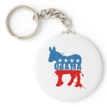 Obama Democrat T-shirt Keychains
