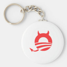OBAMA DEVIL KEY CHAINS