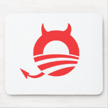 OBAMA DEVIL MOUSE PAD