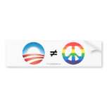 Obama Doesnt Equal Peace bumper stickers