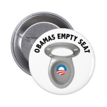 Obama Empty Chair - Toilet Seat Buttons