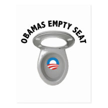 Obama Empty Chair - Toilet Seat Post Cards