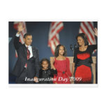 obama & Family election night  postcard