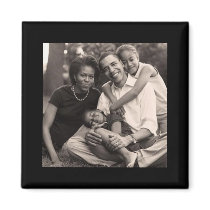 Obama-First Family Refrigerator Magnet