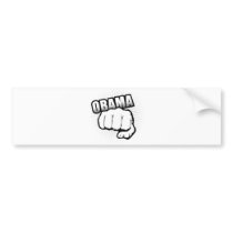 OBAMA FIST PUMP BUMPER STICKER