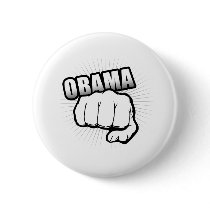 OBAMA FIST PUMP BUTTON