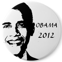 Obama for 2012 pin