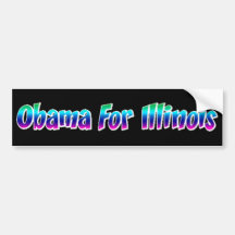 Obama For Illinois Bumper Stickers