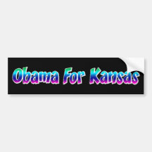 Obama For Kansas Bumper Stickers