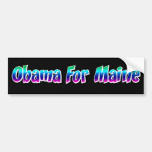 Obama For Maine Bumper Stickers