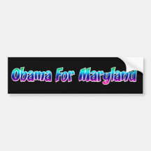 Obama For Maryland Bumper Stickers