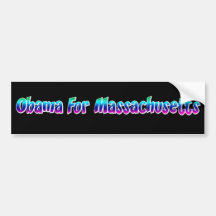Obama For Massachusetts Bumper Sticker