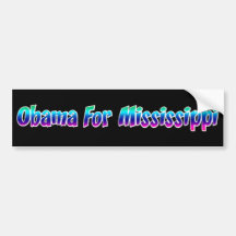 Obama For Mississippi Bumper Sticker