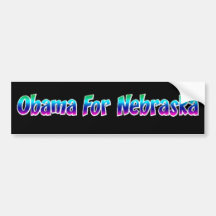 Obama For Nebraska Bumper Sticker