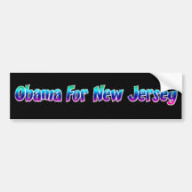 Obama For New Jersey Bumper Sticker