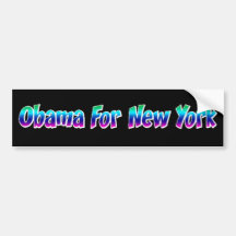 Obama For New York Bumper Sticker