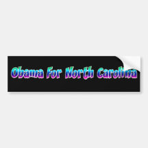 Obama For North Carolina Bumper Stickers