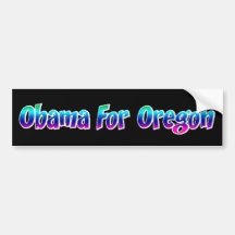 Obama For Oregon Bumper Sticker