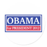 Obama for President 2012 Round Sticker