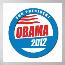 OBAMA FOR PRESIDENT BUTTON -.png Poster