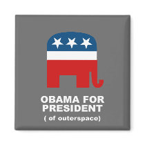 Obama for President of Outerspace Magnet