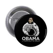 Obama for President of Space Pins