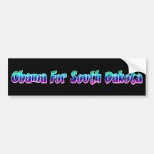 Obama For South Dakota Bumper Stickers