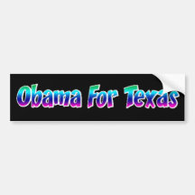 Obama For Texas Bumper Sticker