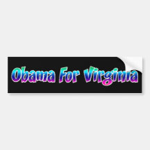 Obama For Virginia Bumper Stickers