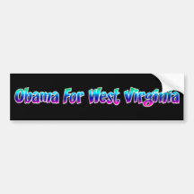 Obama For West Virginia Bumper Sticker