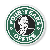Obama Four More Years starbucks style