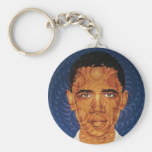 Obama Fractal Keychain
