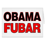 Obama FUBAR Greeting Cards